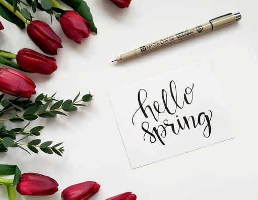 Hello spring art