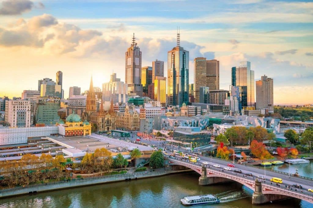 Melbourne city skyline